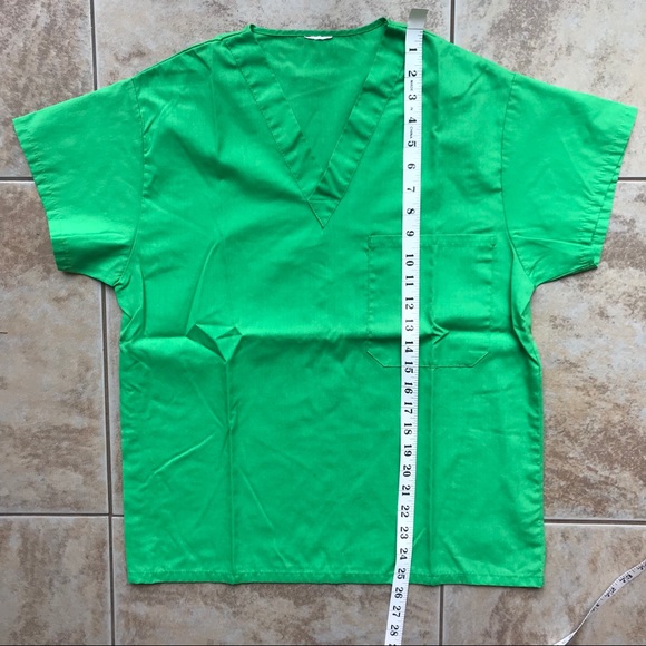 Green Scrub Top Small - Picture 3 of 3